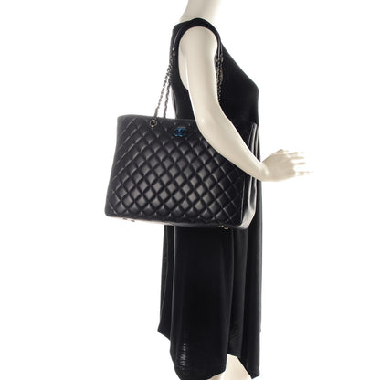 Chanel Calfskin Quilted Timeless Tote Dark Navy 2 of 7