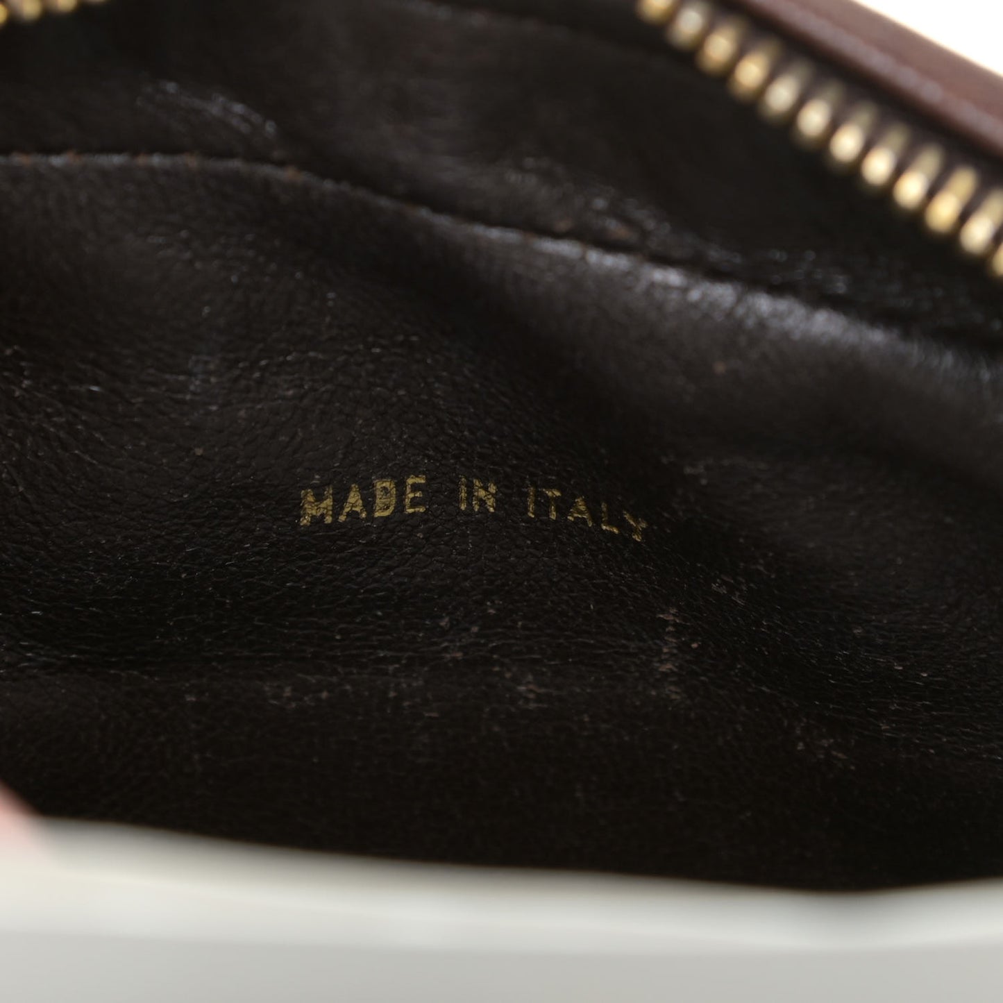 Lambskin Quilted Shoulder Bag Brown