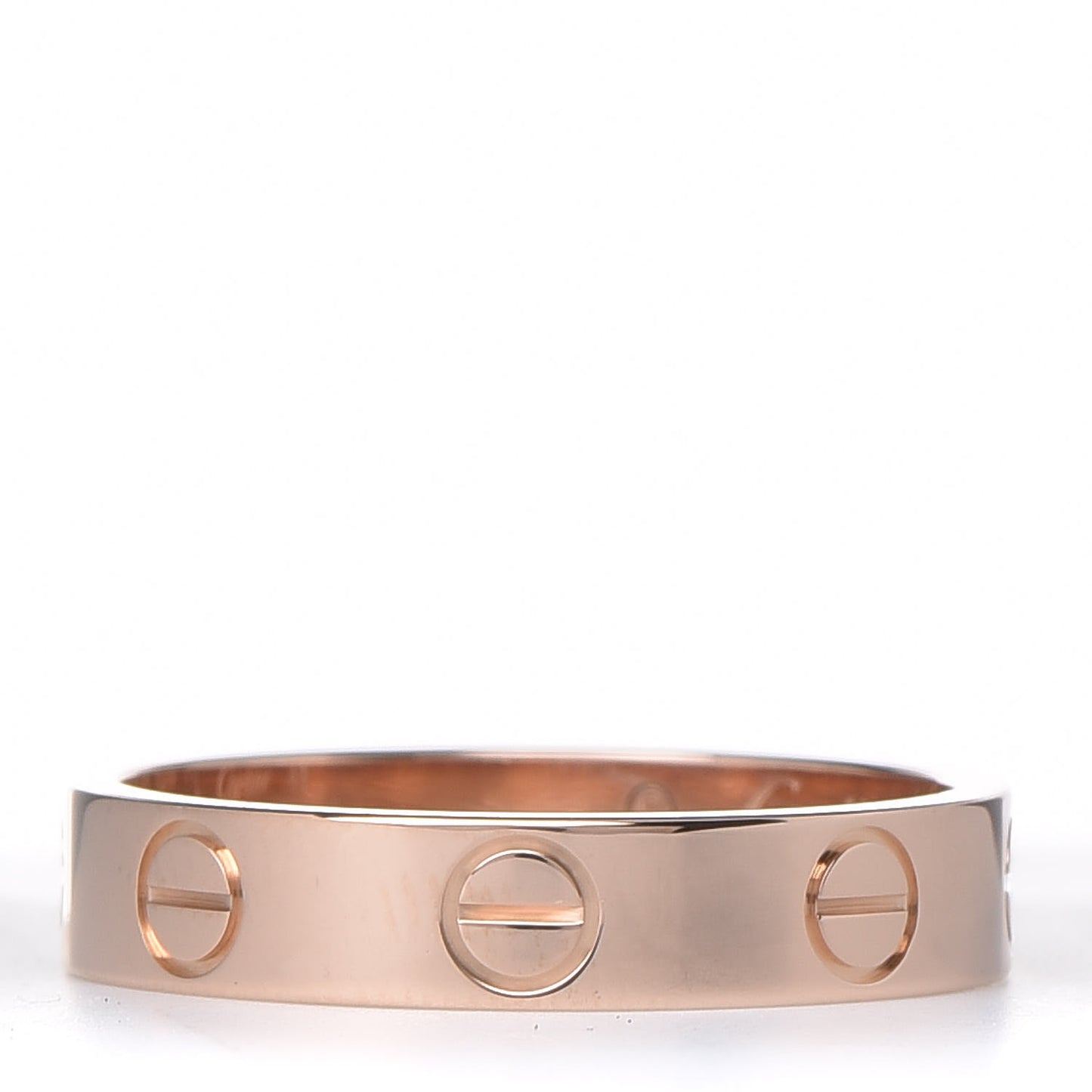 18K Pink Gold 3.5mm LOVE Wedding Band Ring 49 4.75