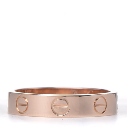 Cartier 18K Pink Gold 3.5mm LOVE Wedding Band Ring 49 4.75 3 of 5