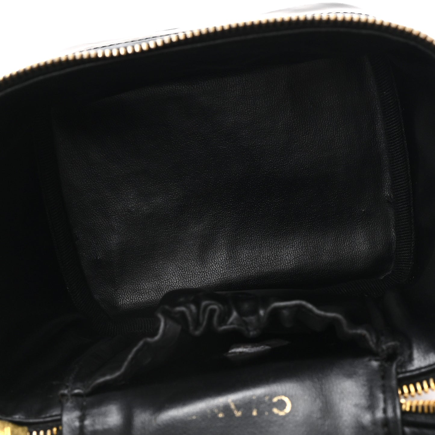 Patent Timeless Vanity Cosmetic Case Black