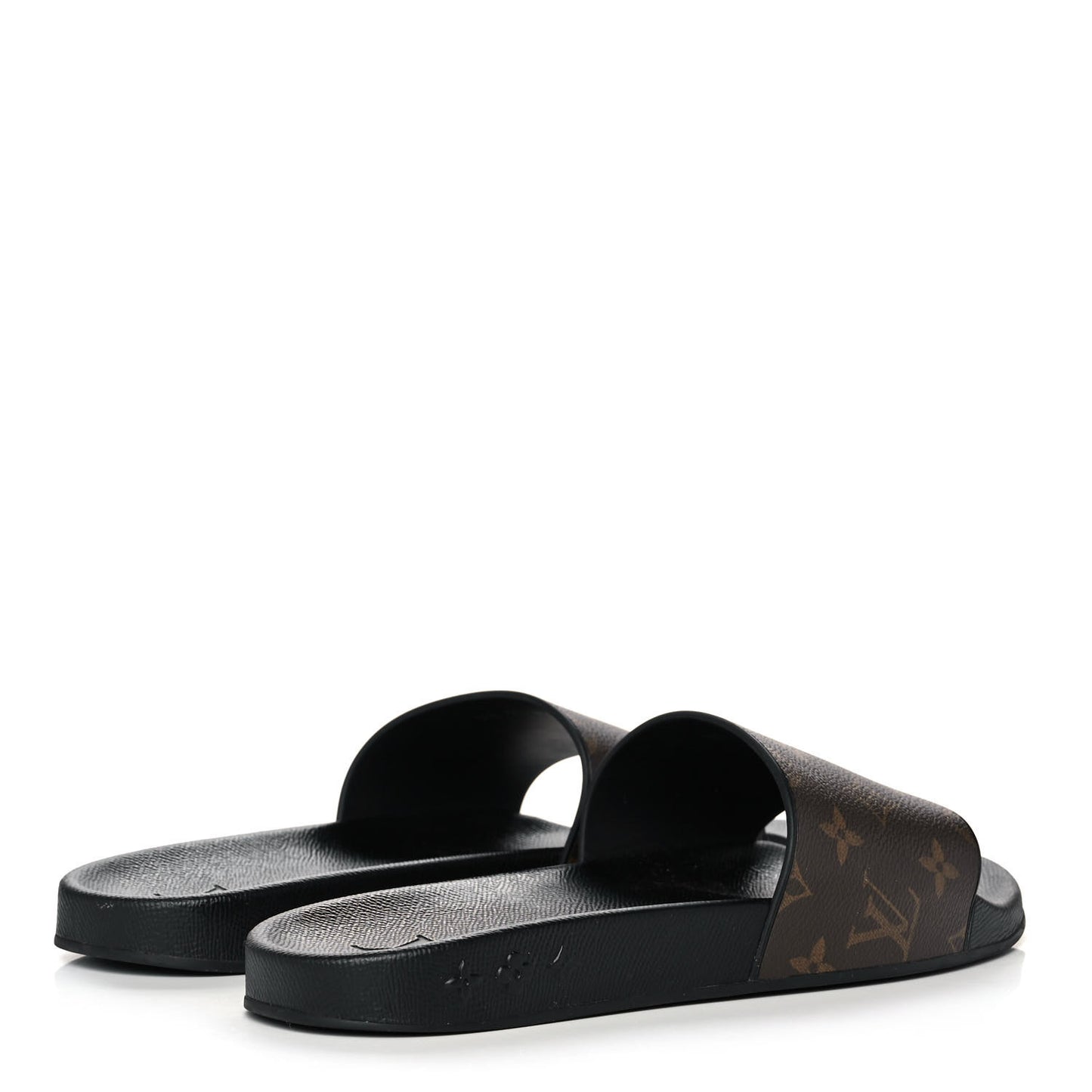 Rubber Monogram Mens Waterfront Mules 9 Macassar
