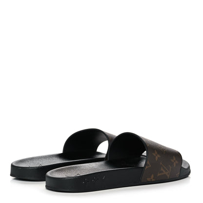 Louis Vuitton Rubber Monogram Mens Waterfront Mules 9 Macassar 4 of 8