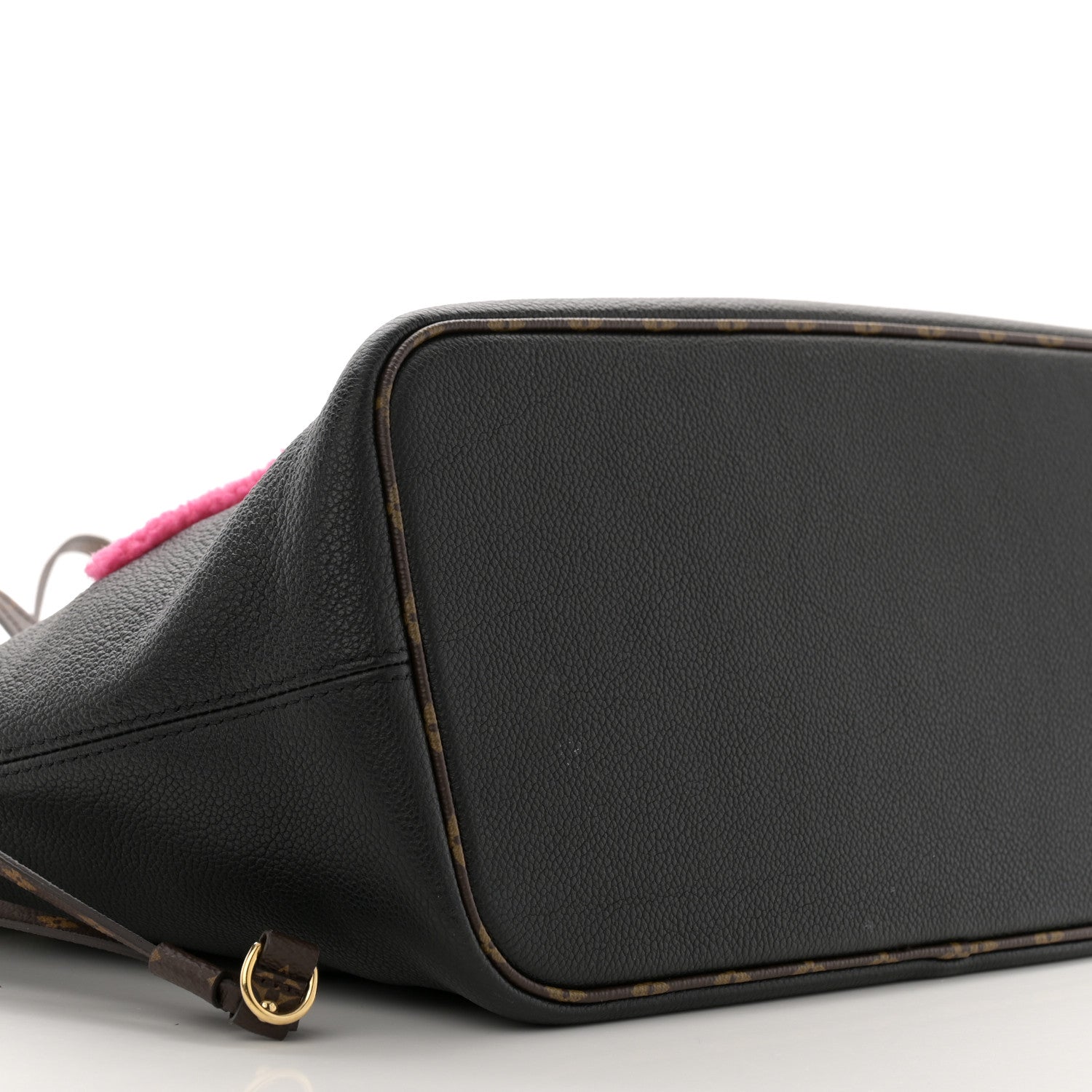 Louis Vuitton Calfskin Monogram Teddy Neverfull MM Black 9 of 14