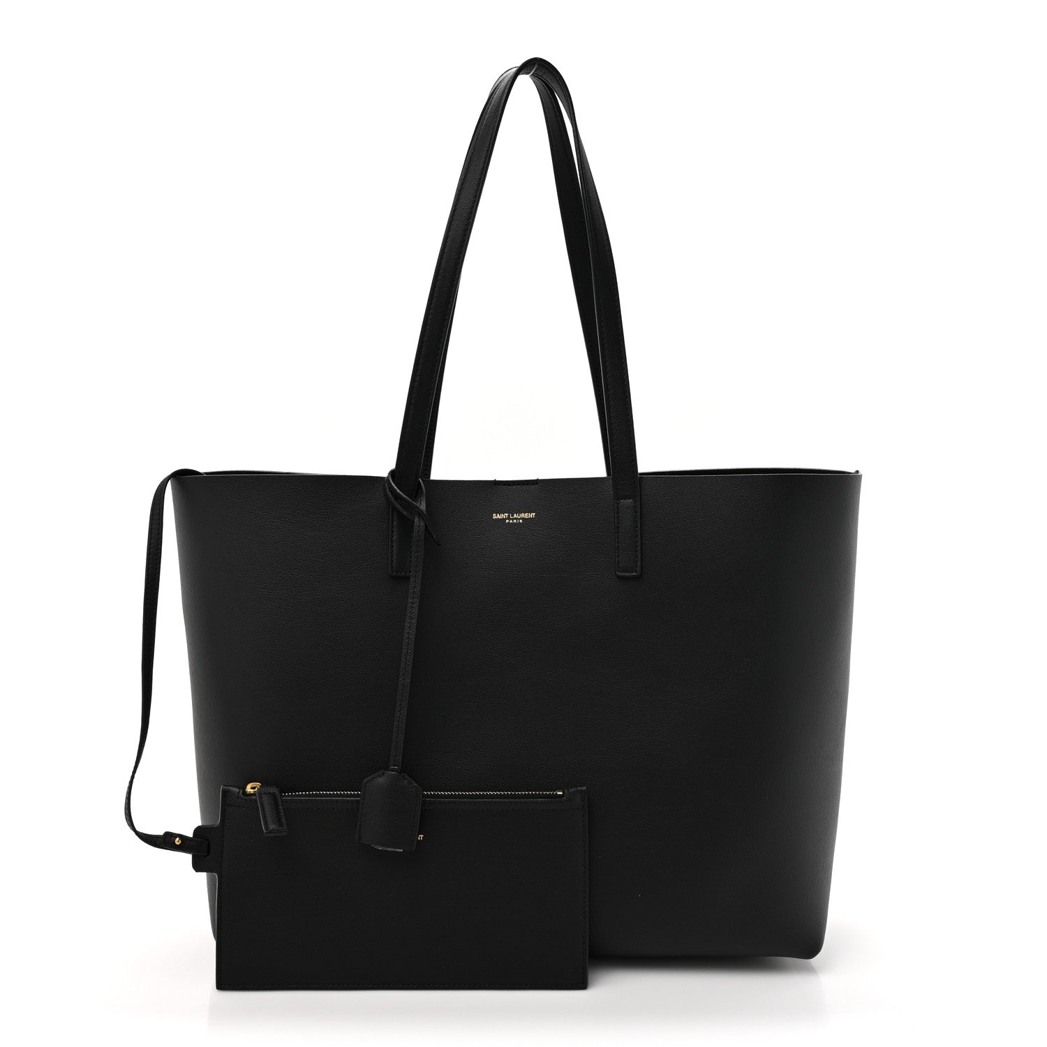 Saint Laurent Calfskin Large Shopping Tote Black 3 of 11