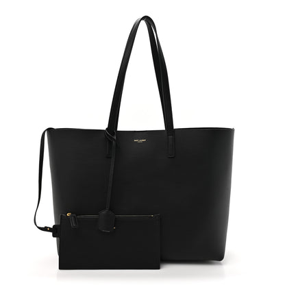 Saint Laurent Calfskin Large Shopping Tote Black 3 of 11
