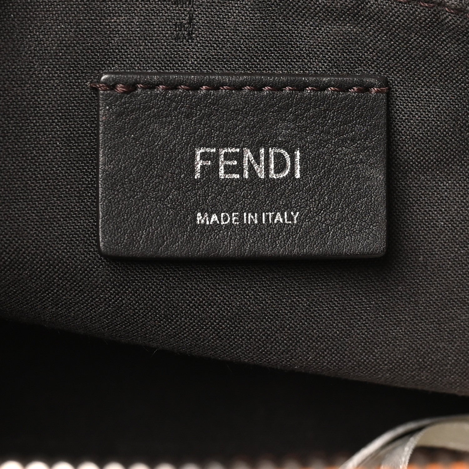Fendi Vitello King Logo Embossed Medium By The Way Boston Bag Clementine 6 of 10
