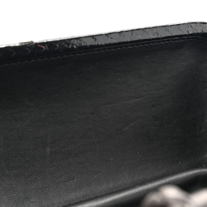 Bottega Veneta Satin Intreccio Impero Ayers Stretch Knot Clutch Purple Black Multicolor 8 of 11