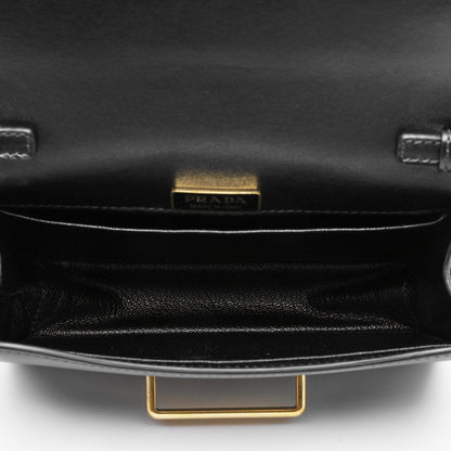 Prada City Calf Saffiano Cahier Bag Black 7 of 9