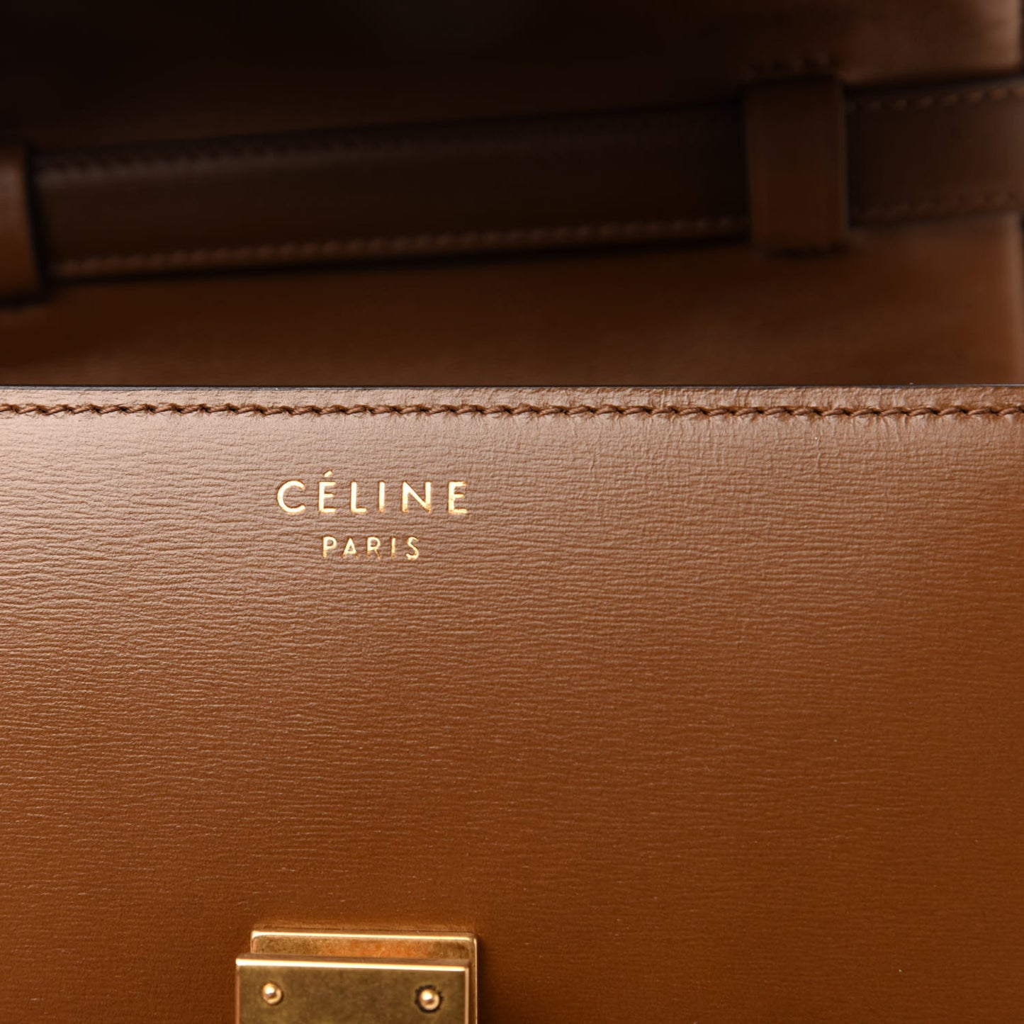 Box Calfskin Small Classic Box Bag Camel