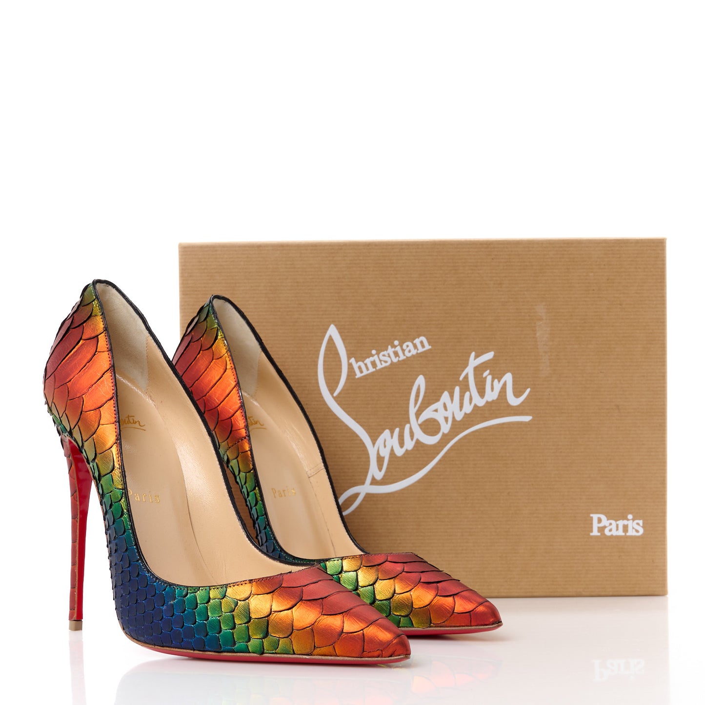 Metallic Snakekin So Kate 120 Pumps 38 Capucine