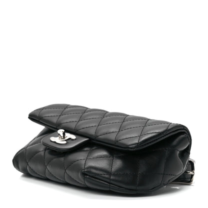 Chanel Calfskin Quilted CC Uniform Flap Belt Bag Black 11 of 13