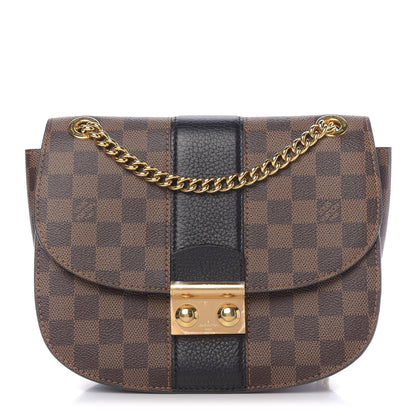 Louis Vuitton Damier Ebene Cuir Taurillon Wight Black 1 of 9