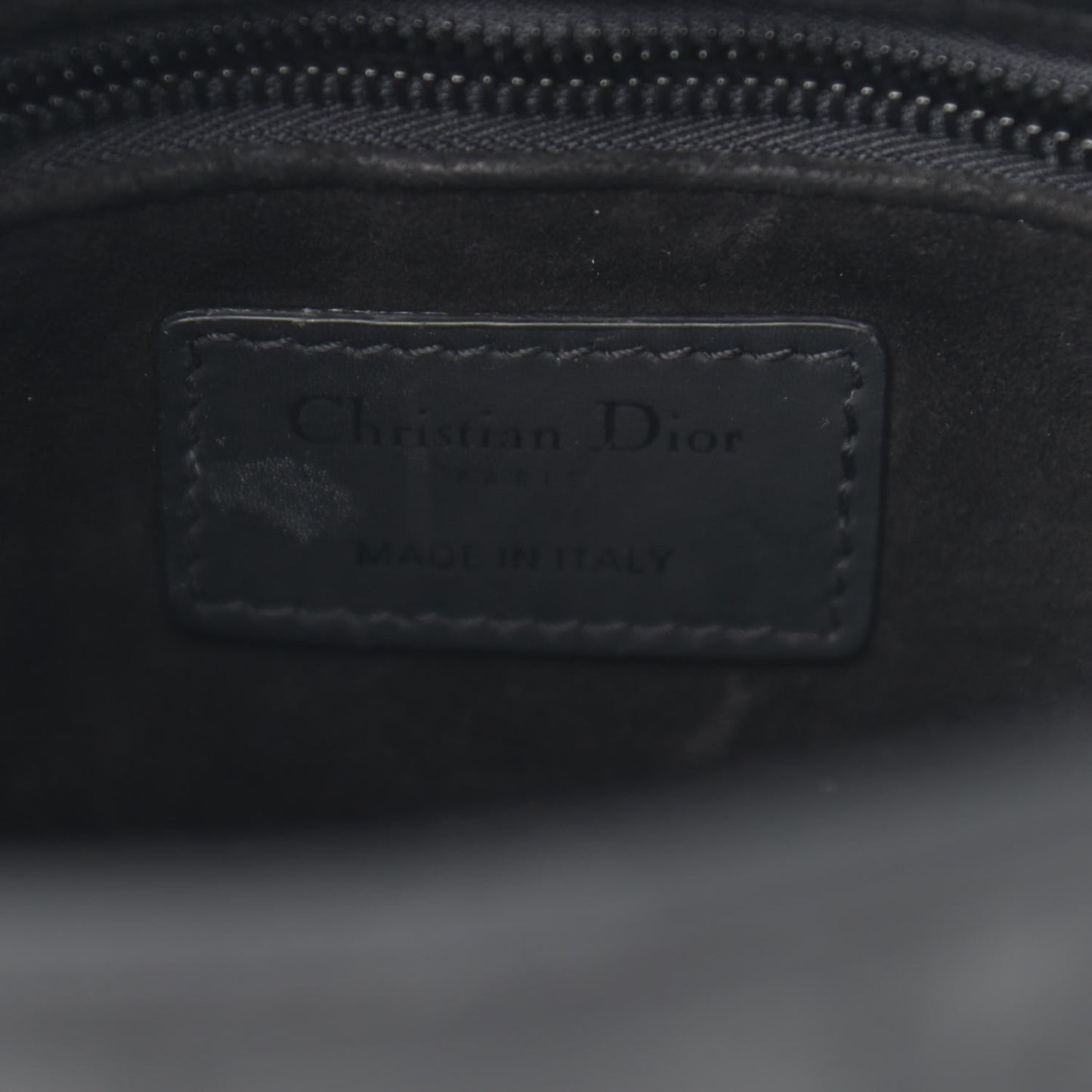 Ultra Matte Calfskin Cannage Small My ABCDior Lady Dior Black