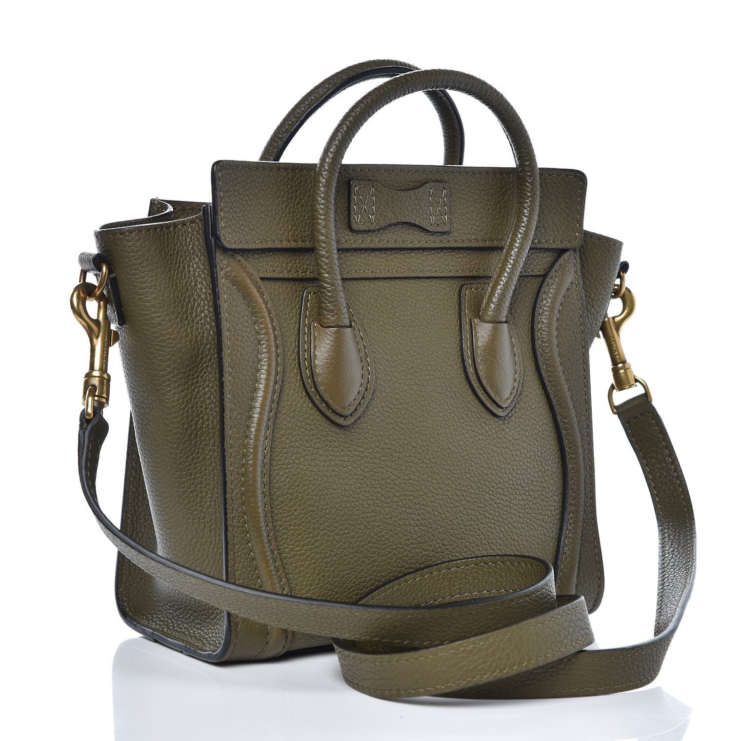 Drummed Calfskin Nano Luggage Jungle