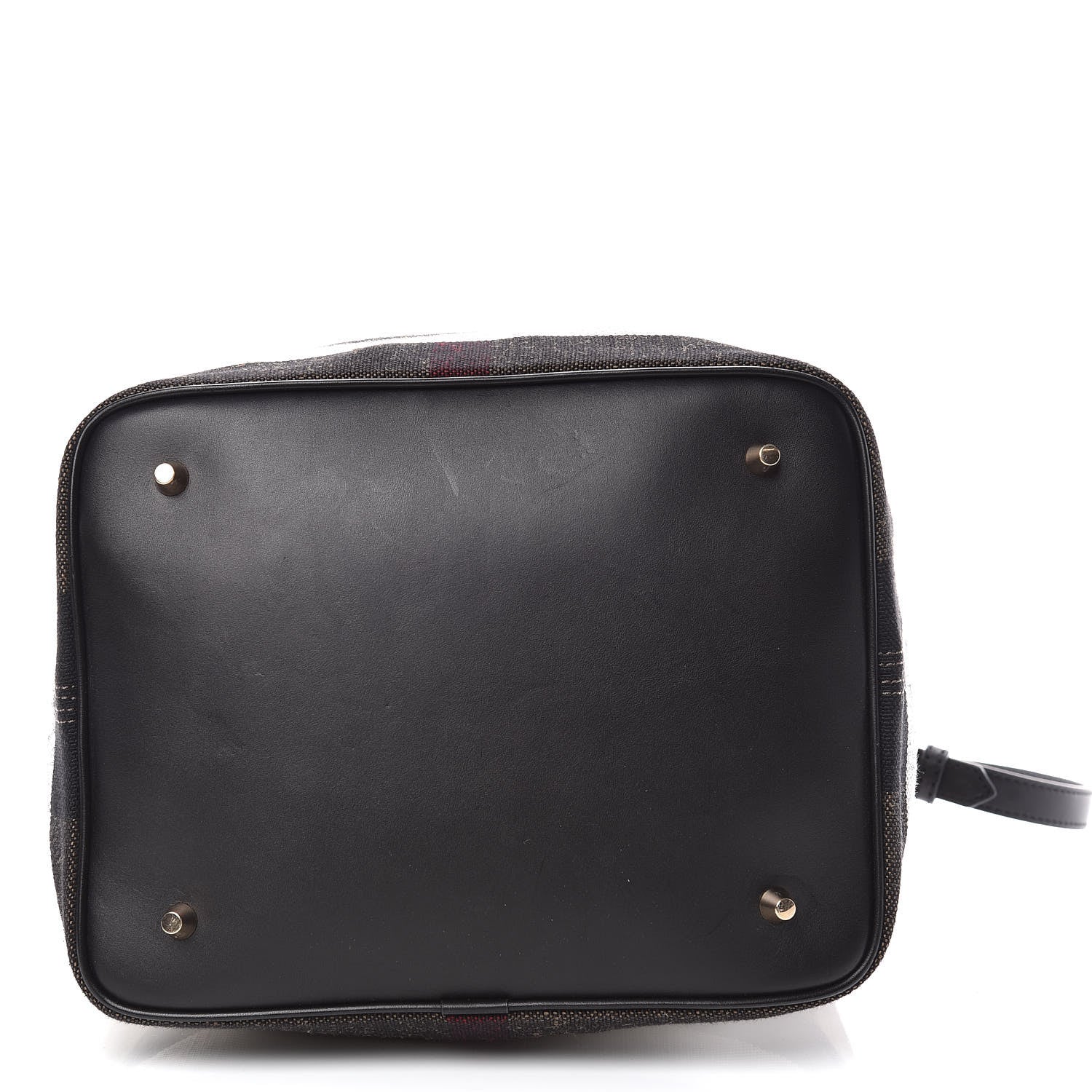 Burberry Canvas Mega Check Medium Ashby Hobo Black 11 of 12