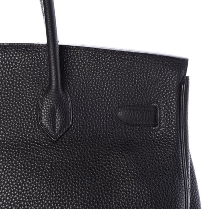 Hermes Taurillon Clemence Birkin 35 Black 18 of 39