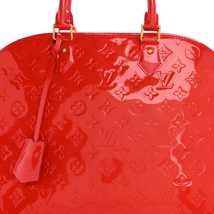 Louis Vuitton Vernis Alma GM Rouge Grenadine 8 of 12