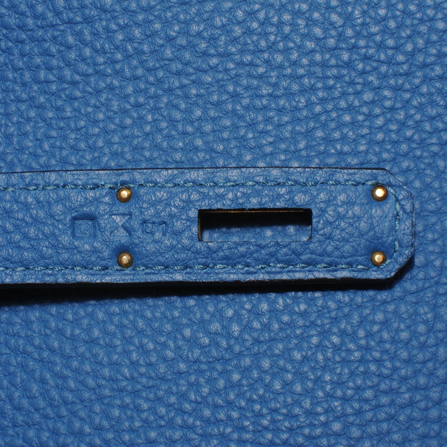 Togo Birkin 35 Bleu de Galice