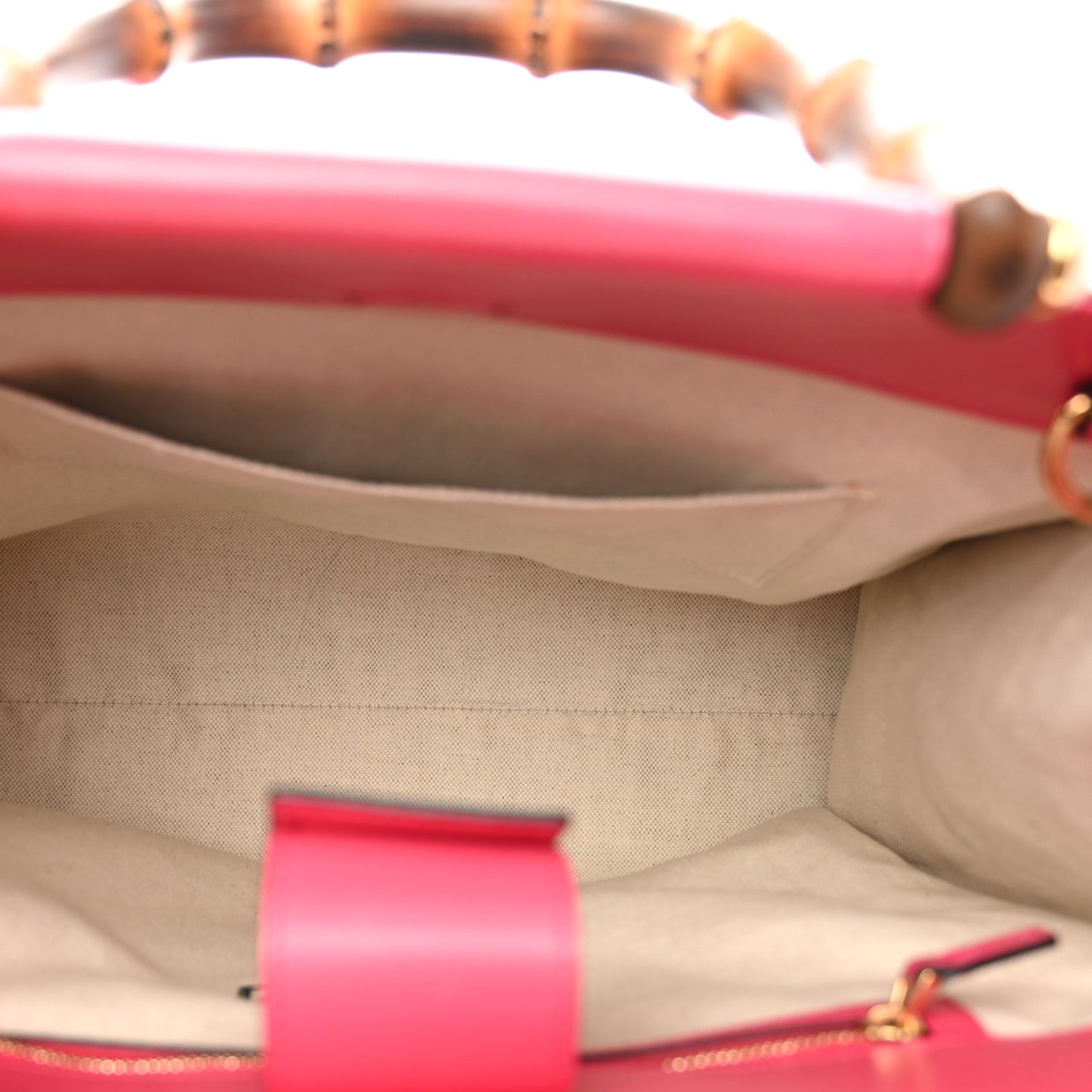 Nappa Bamboo Printed Nymphaea Top Handle Bag Multicolor