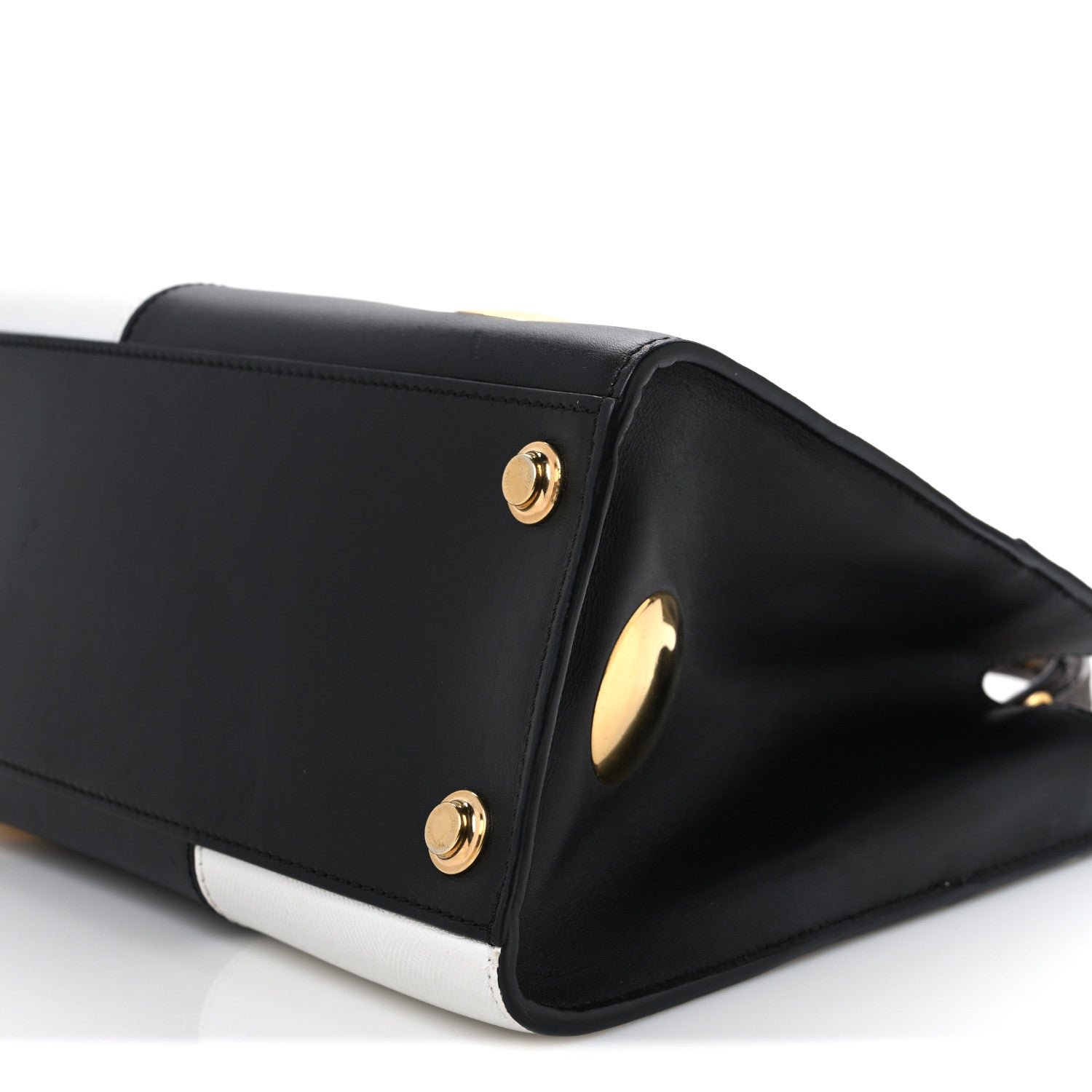 Louis Vuitton Calfskin Monogram Studded City Steamer PM Black White 9 of 9