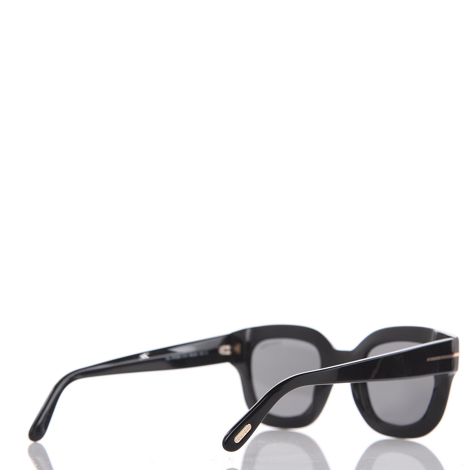 Tom Ford Square Acetate Pia Sunglasses TF659 Black 4 of 7