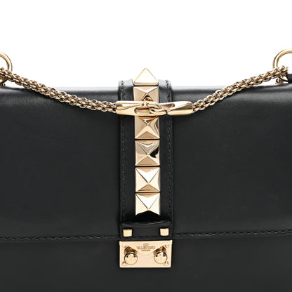 Valentino Garavani Vitello Medium Glam Lock Rockstud Flap Black 7 of 11