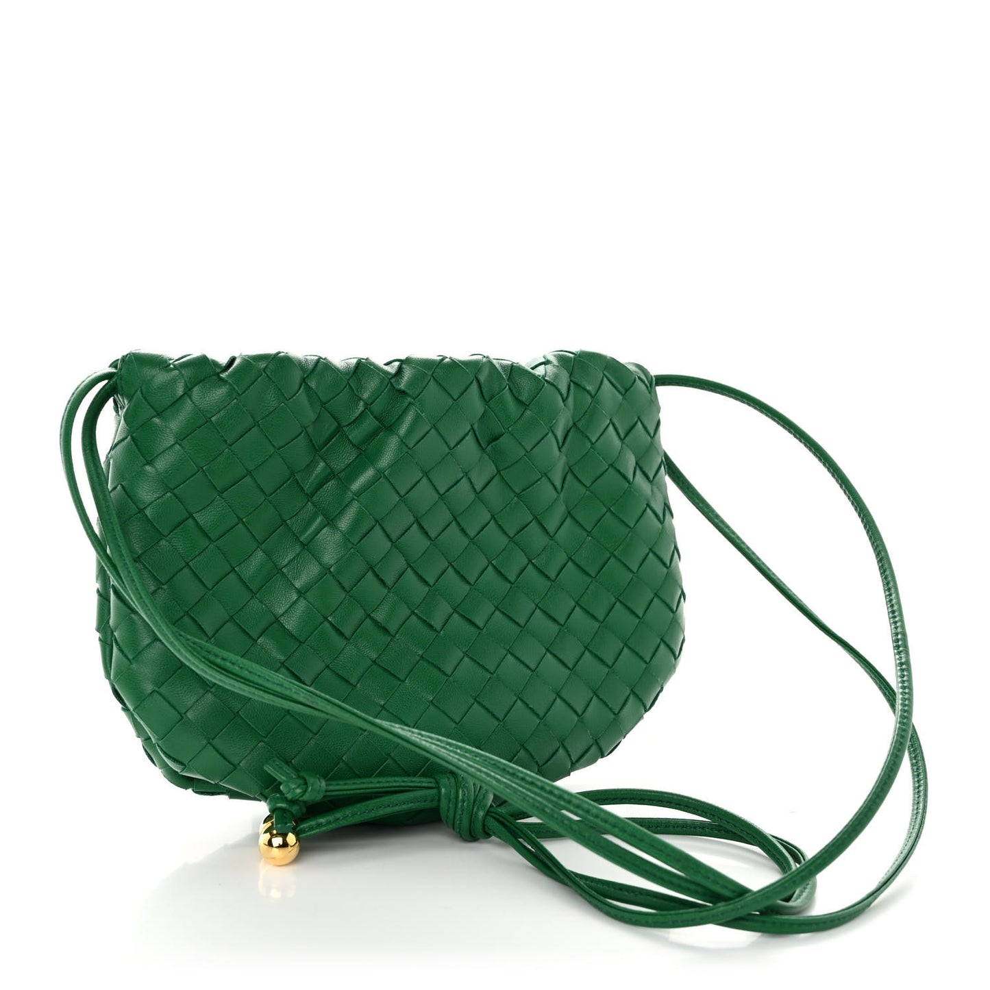 Nappa Intrecciato Mini Bulb Racing Green