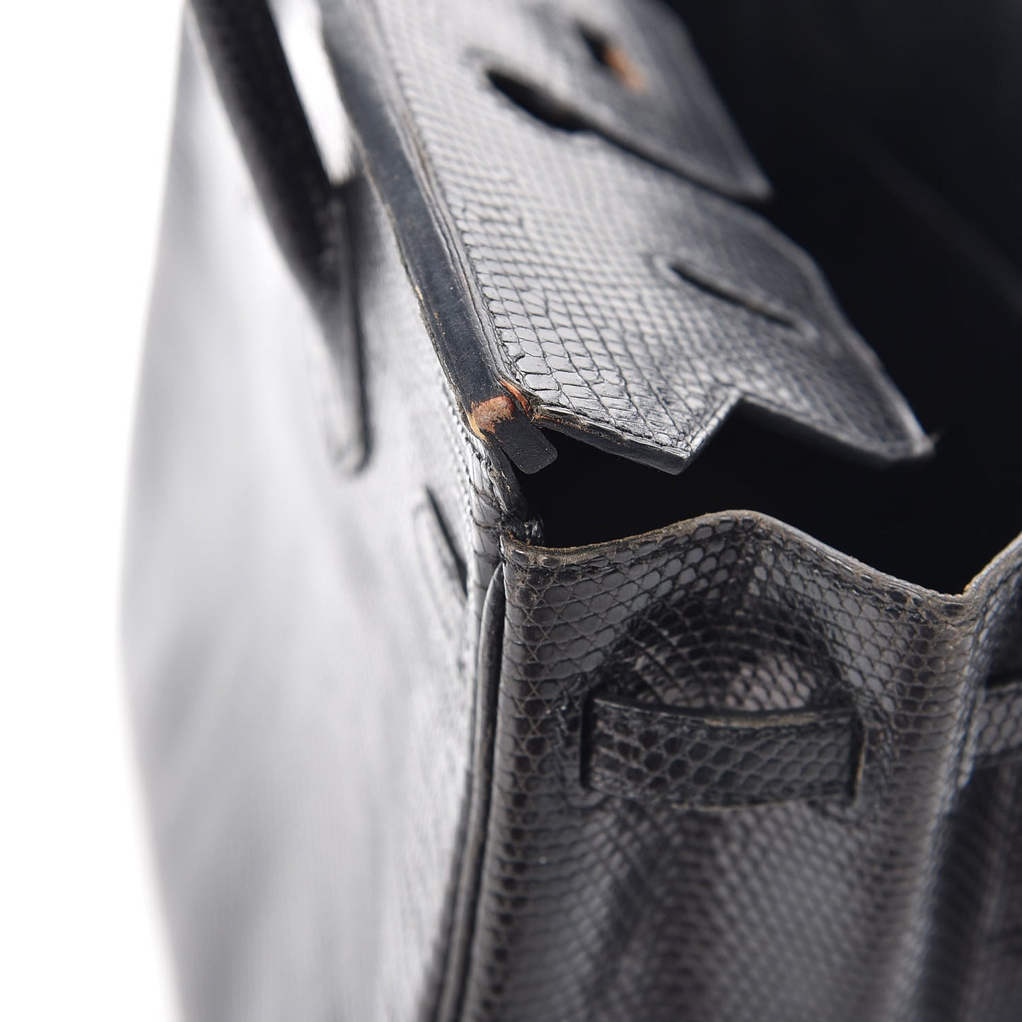 Lizard Birkin 25 Black