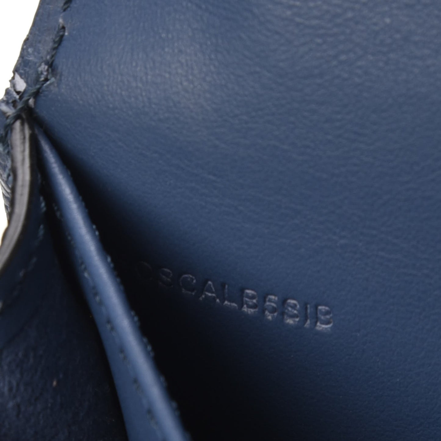 Soft Grain Calfskin Mini Phone Bag Steel Blue