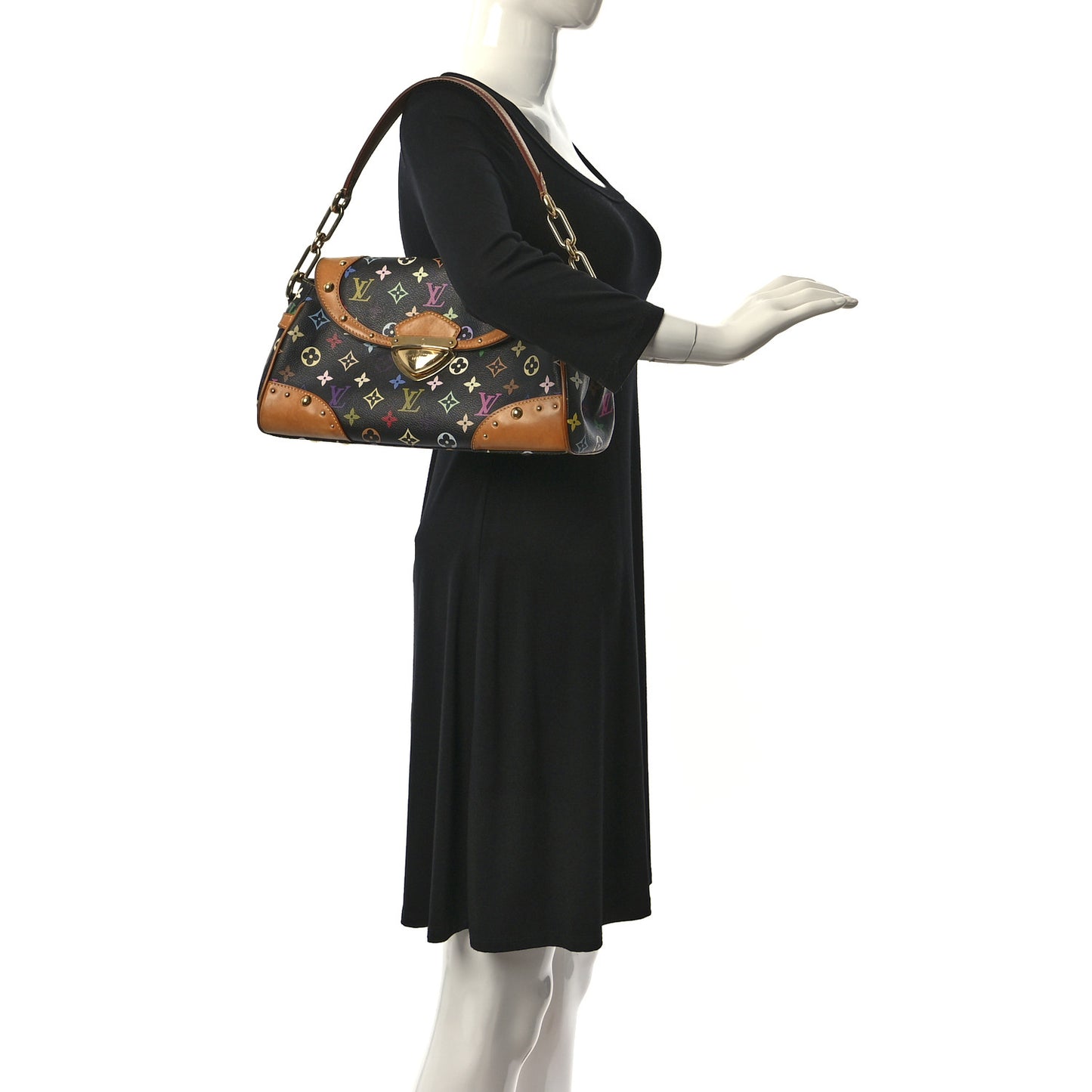 Monogram Multicolor Beverly MM Black
