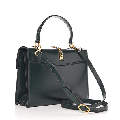Gucci Azalea Calfskin Small Sylvie 1969 Top Handle Bag Green 2 of 13