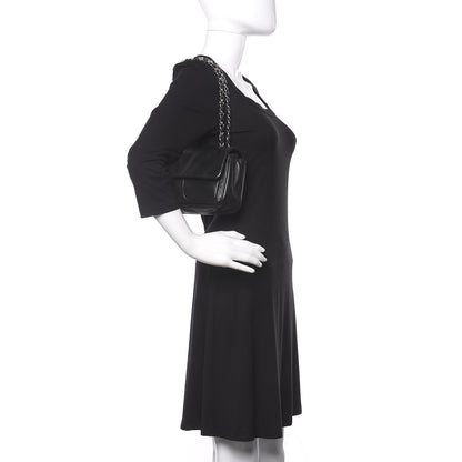 Chanel Calfskin Diagonal Ligne Medium Flap Black 2 of 12