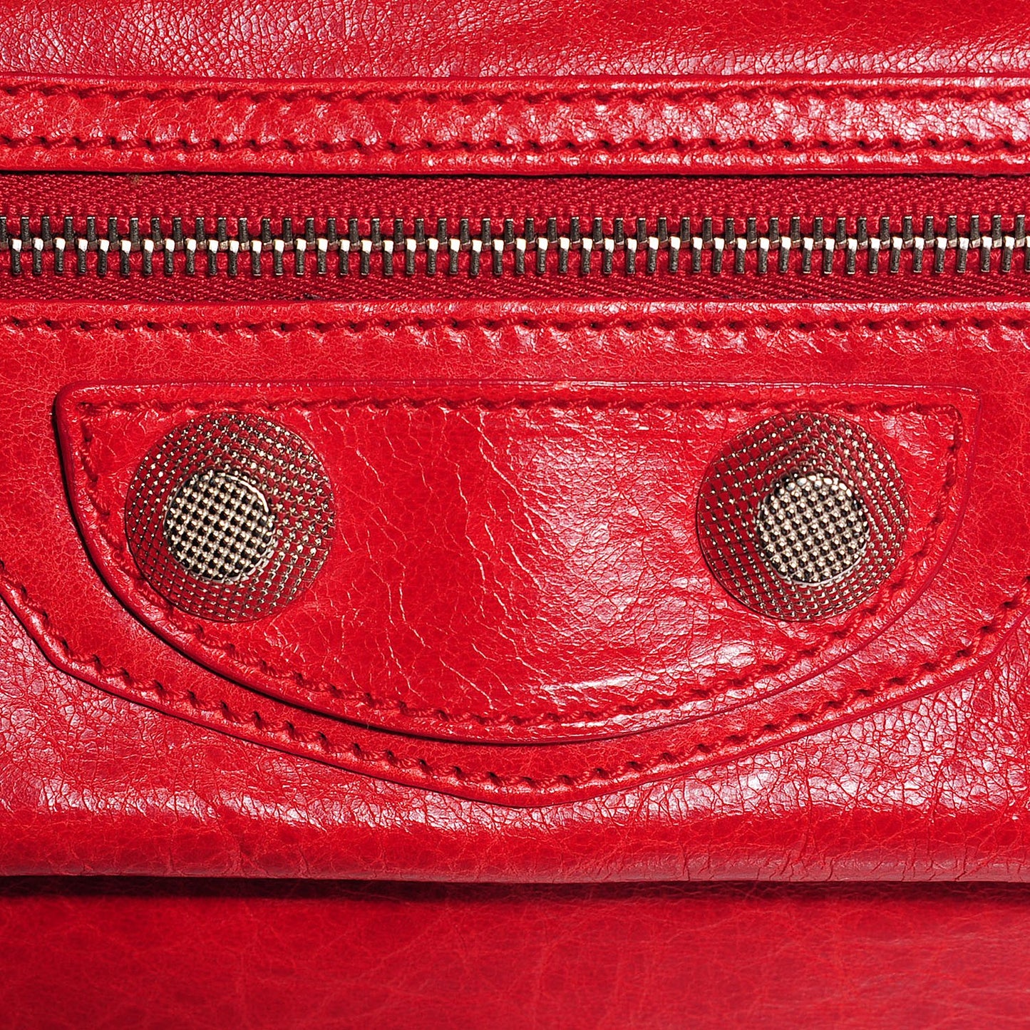 Chevre Giant 21 Silver Hardware Envelope Clutch Tomate