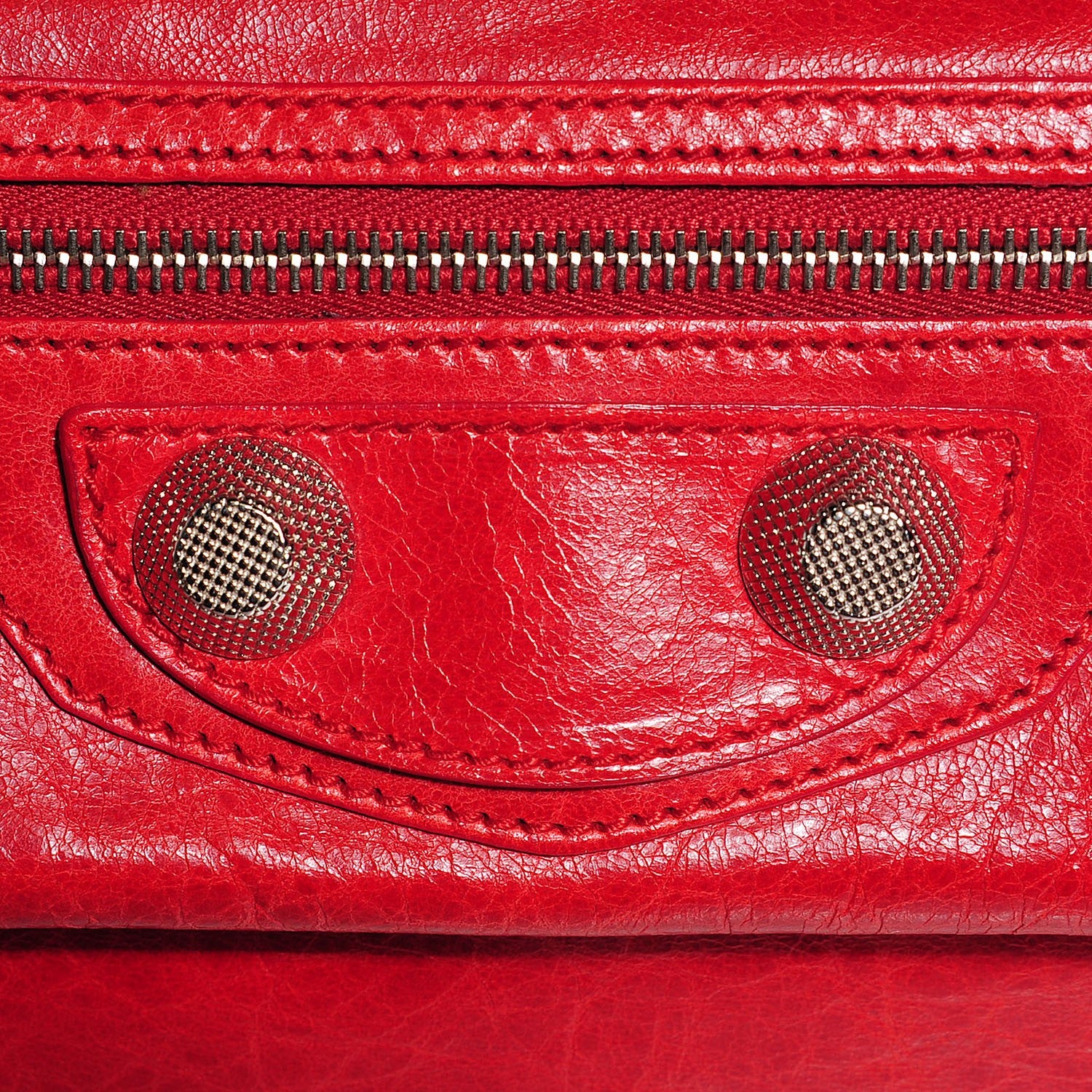 Balenciaga Chevre Giant 21 Silver Hardware Envelope Clutch Tomate 8 of 9