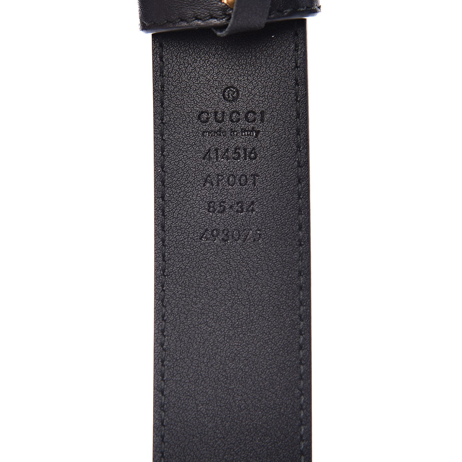 Gucci Calfskin Double G 30mm Belt 85 34 Black 7 of 7