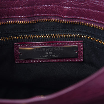 Balenciaga Agneau Classic Gold Hardware City Violet Prune 5 of 9