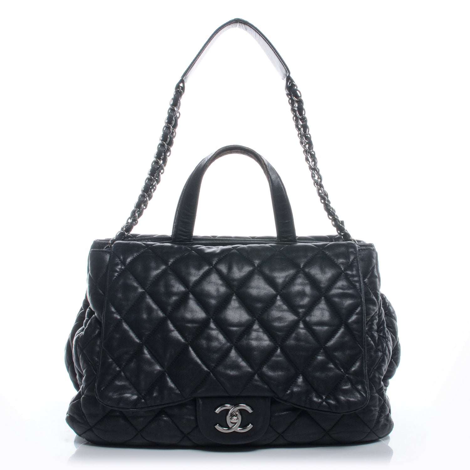 Chanel Lambskin Quilted Chanel 3 Maxi Tote Black 1 of 8