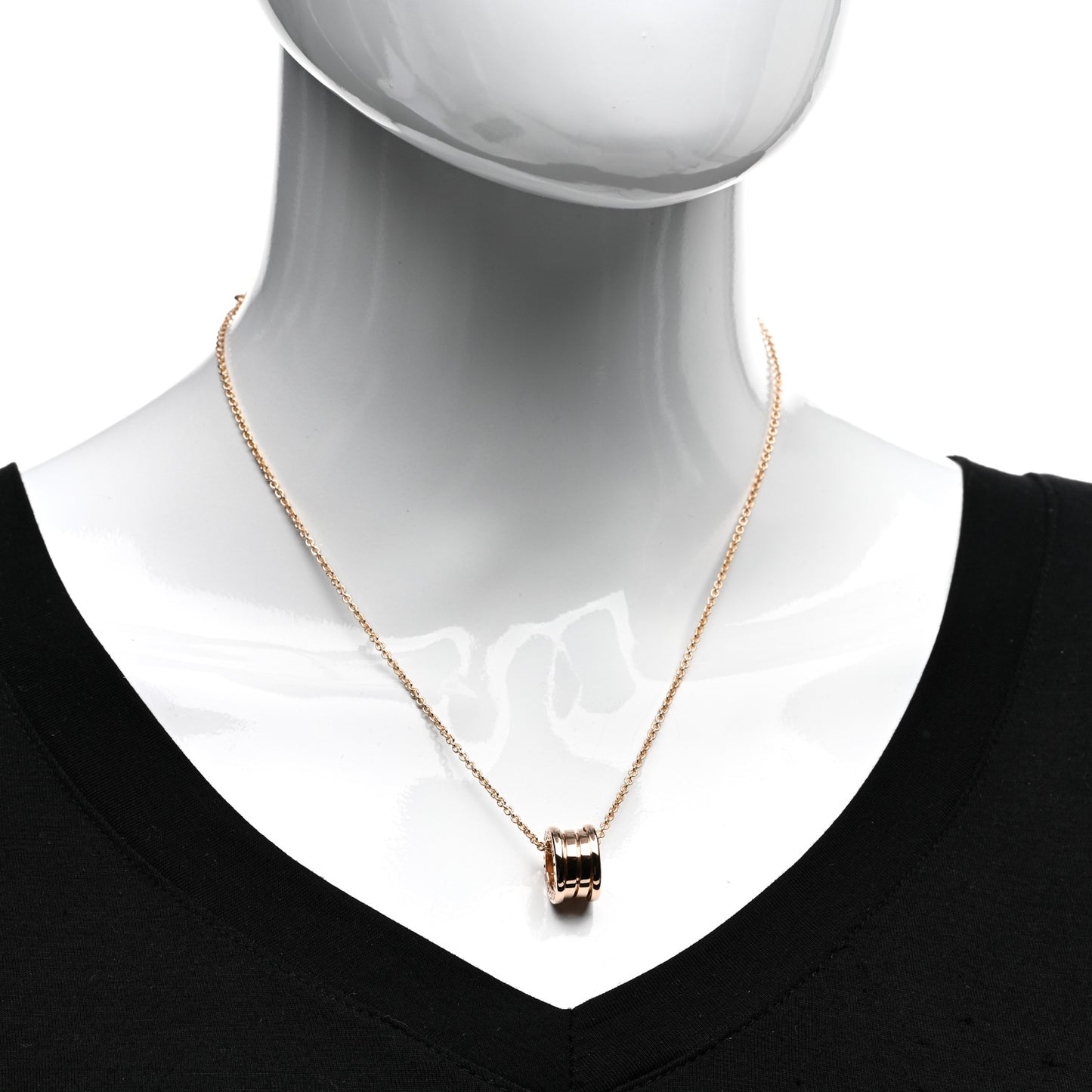 18K Rose Gold B.Zero1 Pendant Necklace