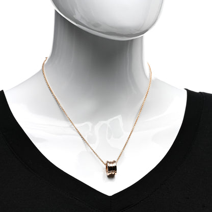 Bulgari 18K Rose Gold B.Zero1 Pendant Necklace 2 of 5
