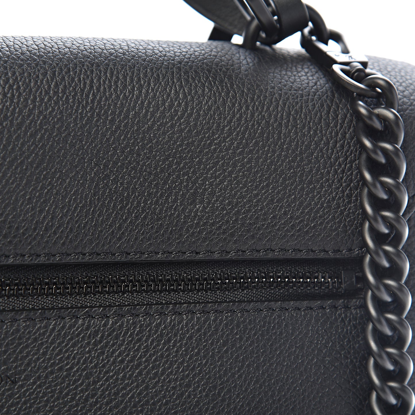 Soft Calfskin My Lockme Top Handle Black
