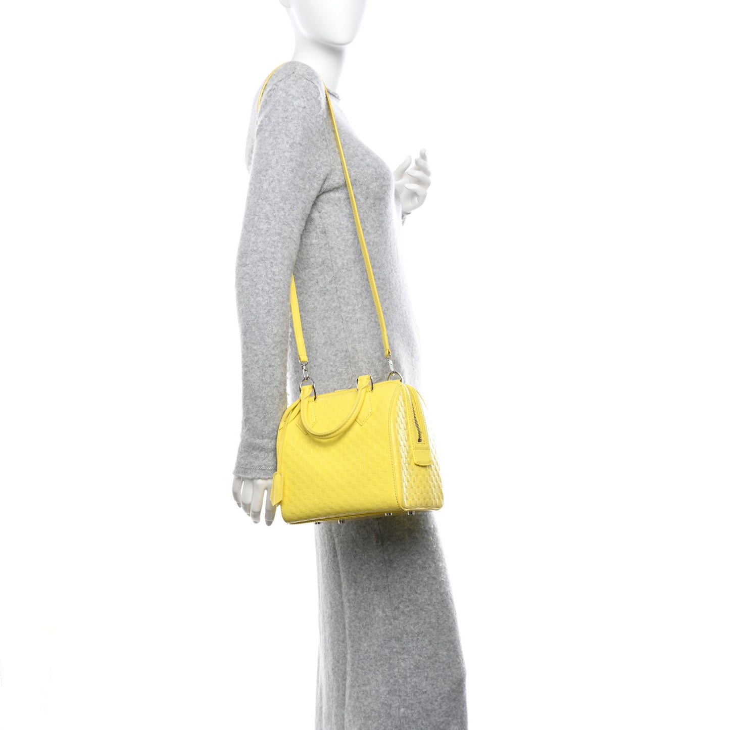 Damier Facette Speedy Cube PM Yellow