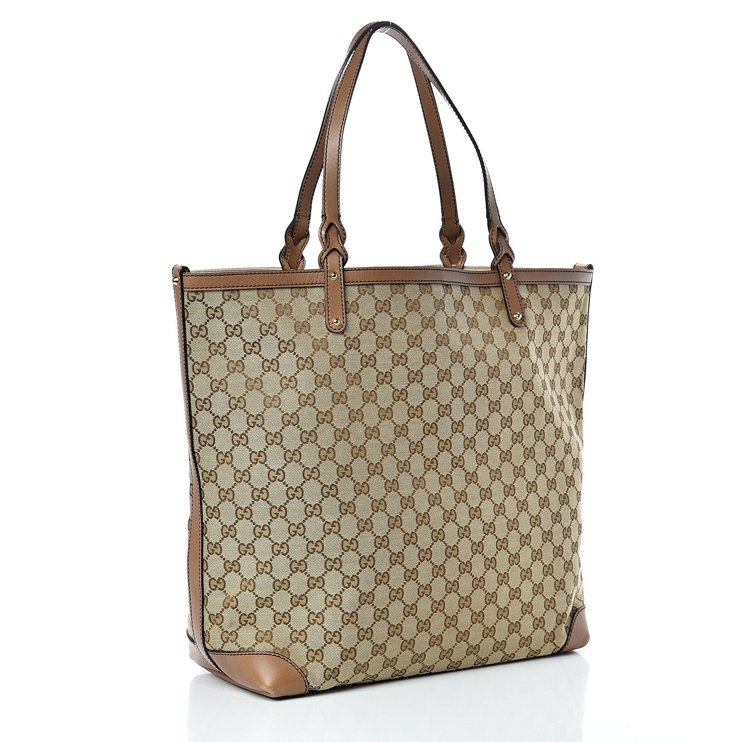 Gucci Monogram Large Craft Tote Light Brown 3 of 16