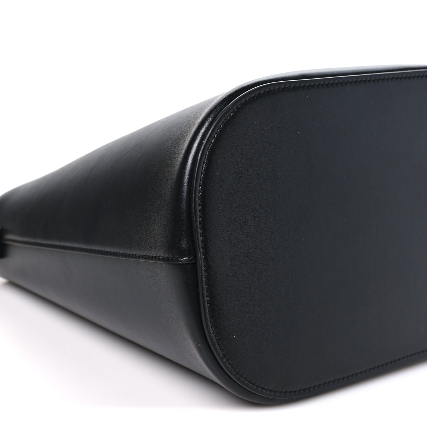Smooth Calfskin Triomphe Medium Louise Bag Black