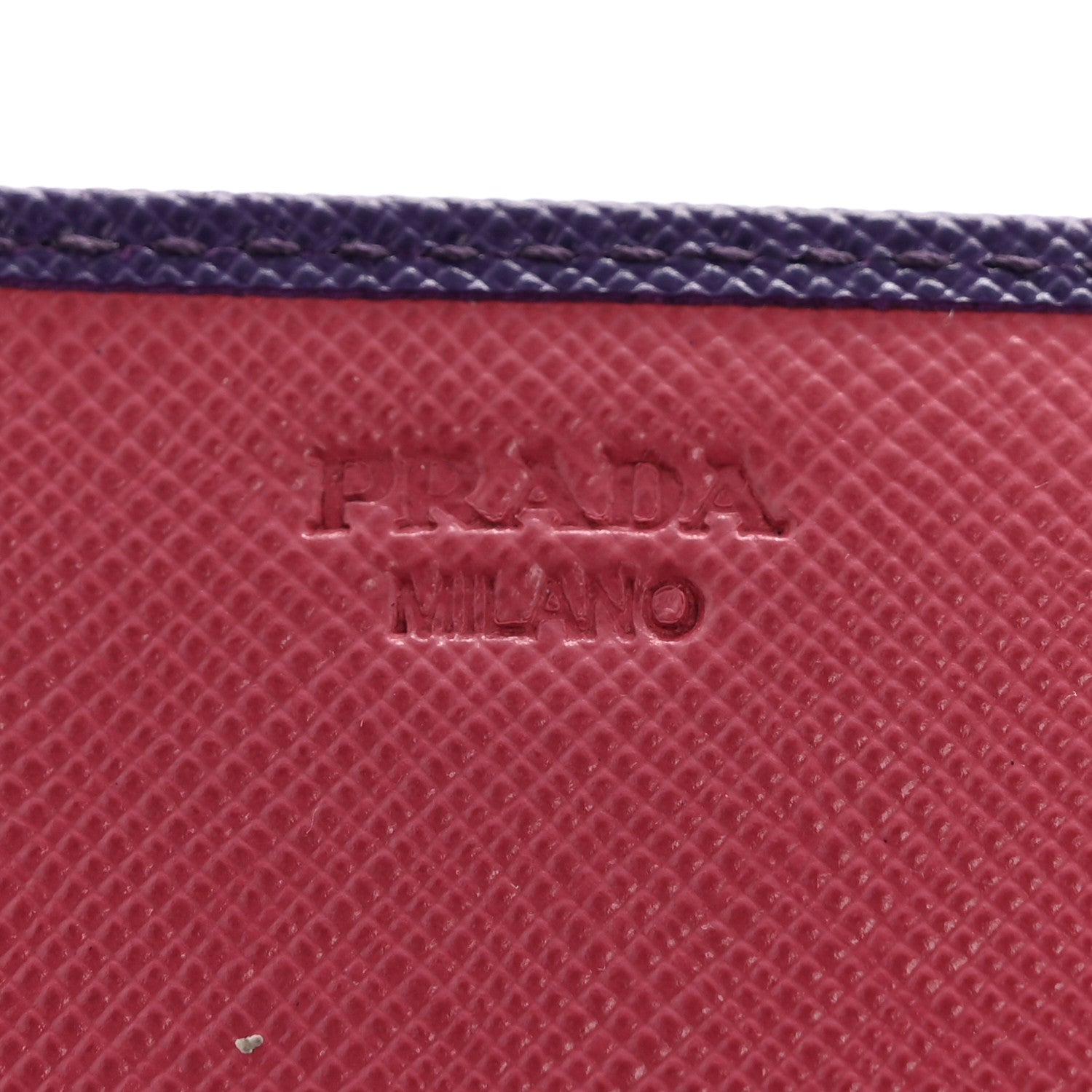 Prada Saffiano Lux Continental Flap Travel Wallet Viola Multicolor 6 of 11