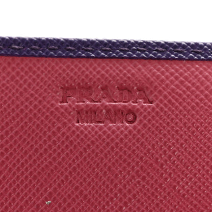 Prada Saffiano Lux Continental Flap Travel Wallet Viola Multicolor 6 of 11