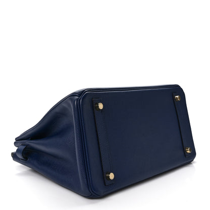 Hermes Epsom Birkin 30 Bleu Saphir 4 of 8