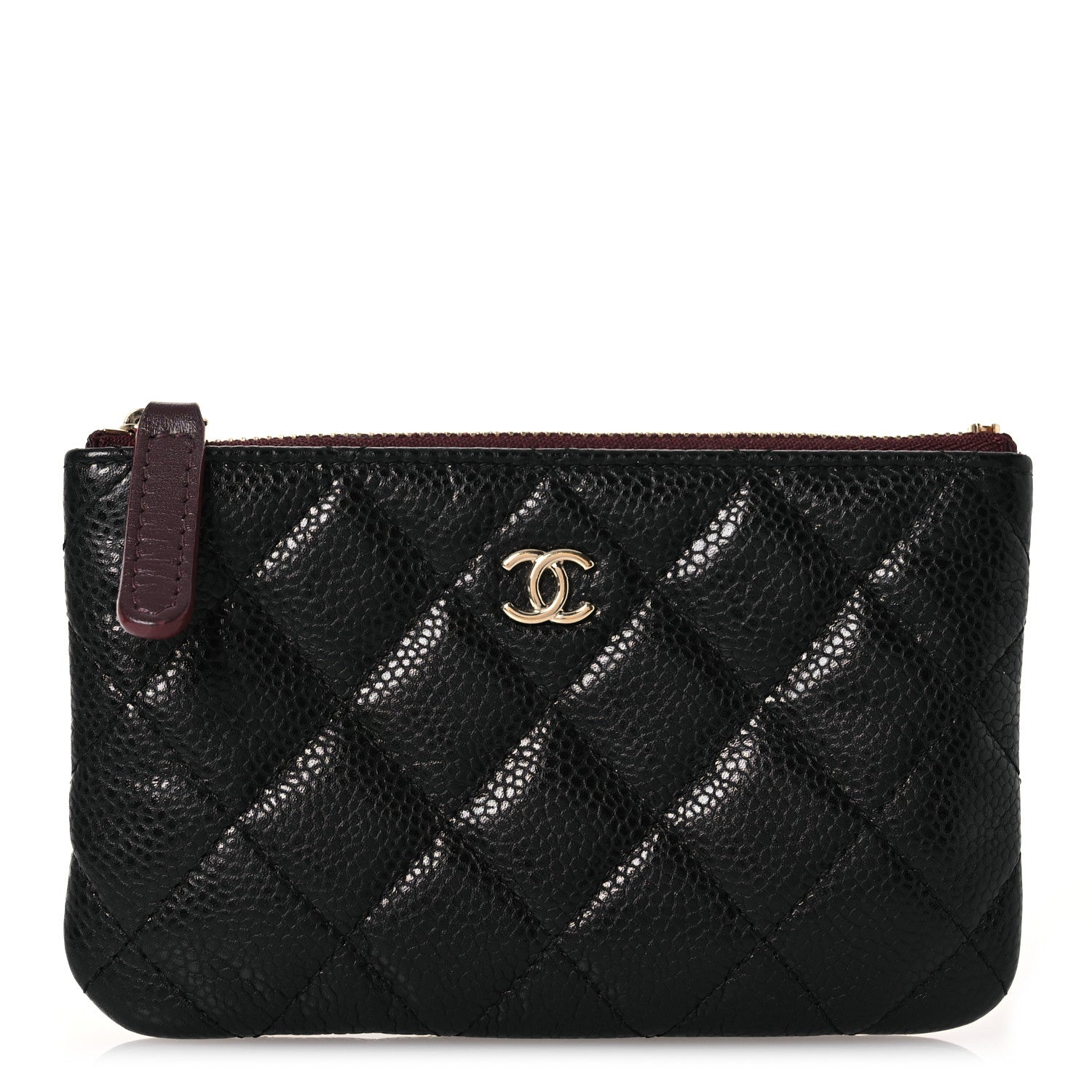 Chanel Caviar Quilted Small Cosmetic Case Black 1 of 10
