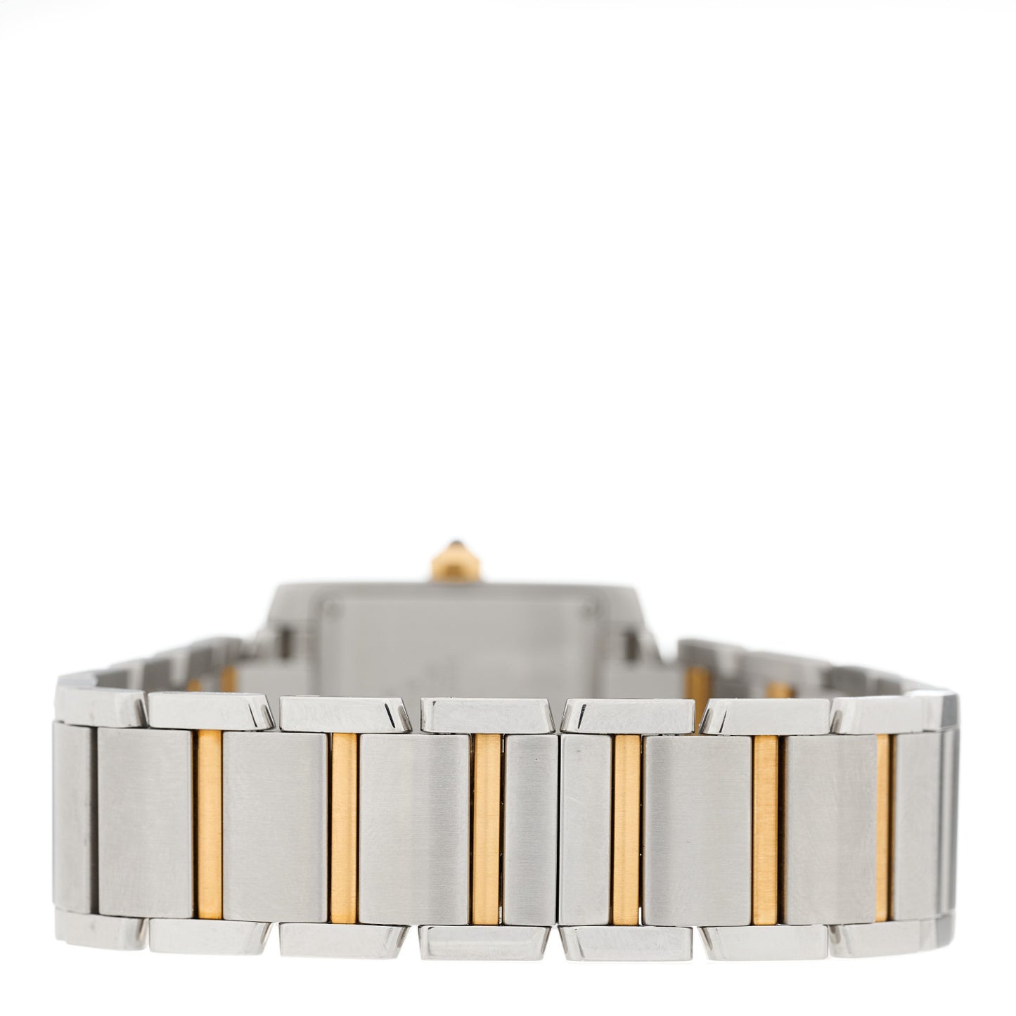 Stainless Steel 18K Yellow Gold 25mm Tank Francaise Quartz Watch