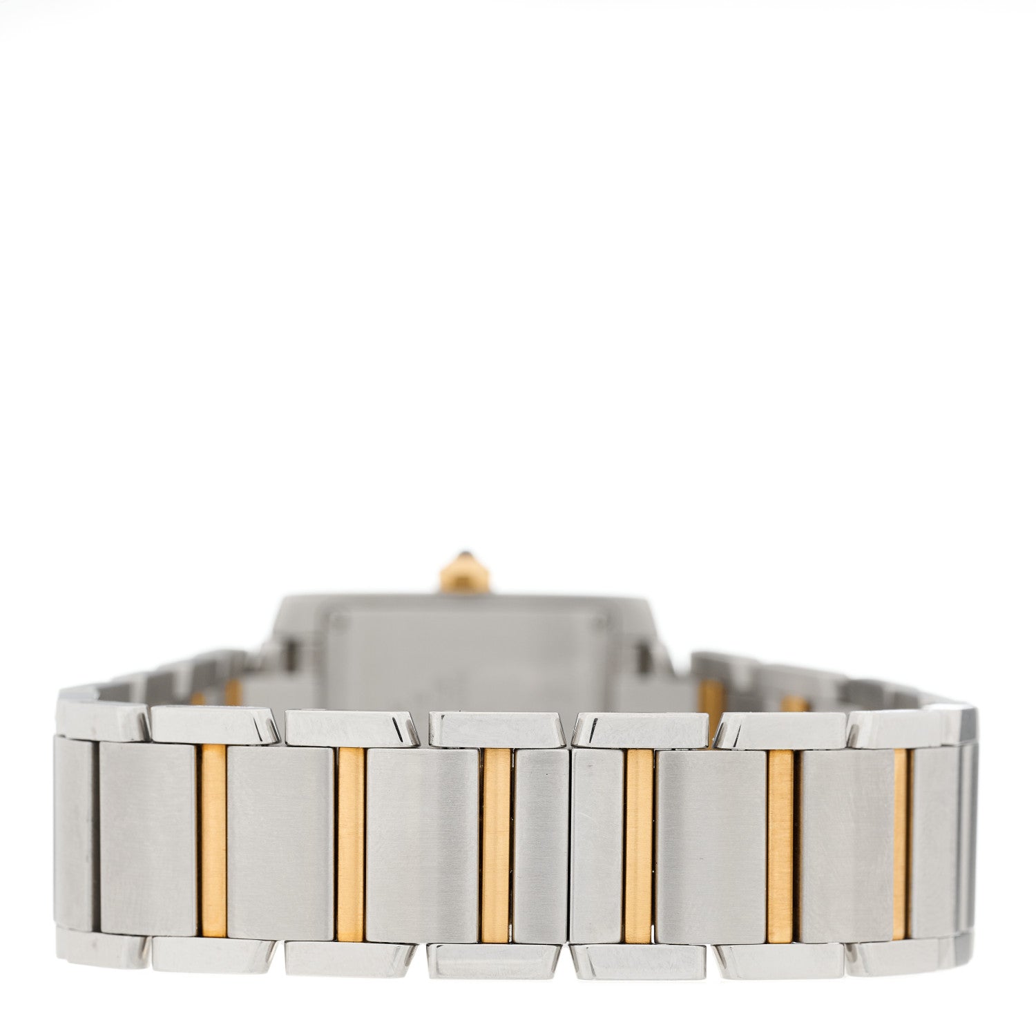 Cartier Stainless Steel 18K Yellow Gold 25mm Tank Francaise Quartz Watch 3 of 4
